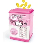 Скарбничка сейф Hello Kitty з кодовим замком + купюроприймач електронна - Зображення 3