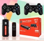 Ігрова приставка до телевізора UKC Game TV Stick X2 Plus 64Gb консоль з двома джойстиками та пультом керування Android TV 8K