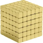 Неокуб квадратний Neocube 216 кубиків 5мм у металевому боксі (Золотий) - Зображення 8